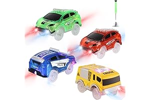Magic Tracks Glow in the Dark Battery Operated Snap N Glow Trax Cars