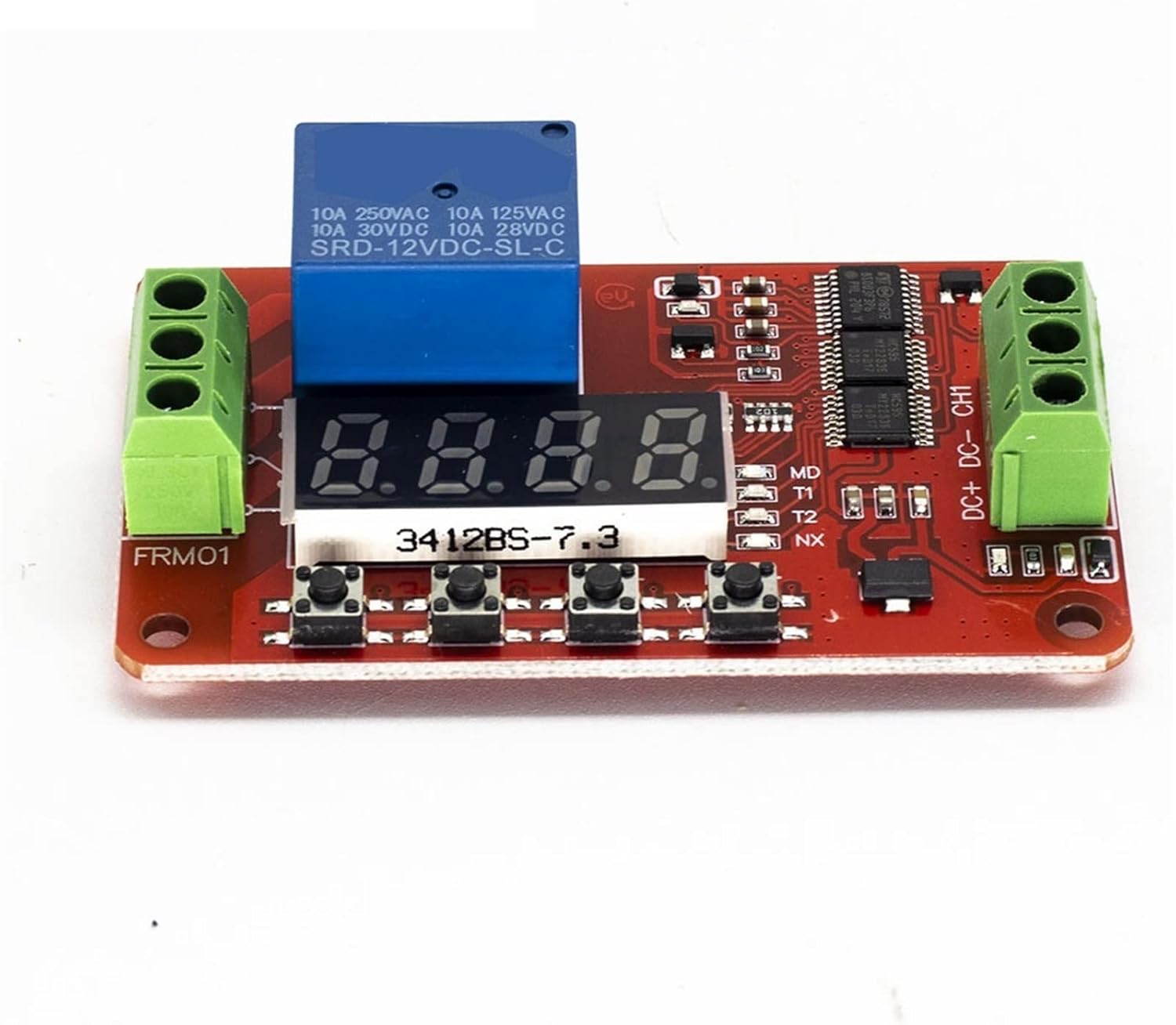 Multifunction FRM01 12V Relay Module Infinite Loop Timing 1 Channel Self-Lock Cycle Timer Automation Delay
