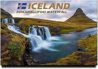 Generic Iceland Fridge Magnet Kirkjufellsfoss Waterfall Travel Souvenir Grundarfjorour