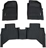 Predator4x4 Pickup Cab Interior Black Floor Mats Compatible with Isuzu D-Max MK2 Automatic 4-Door Facelift RT 2015-2019 Anti Slip Rubber All-Weather Dog Friendly Stain Resistant Easy Clean