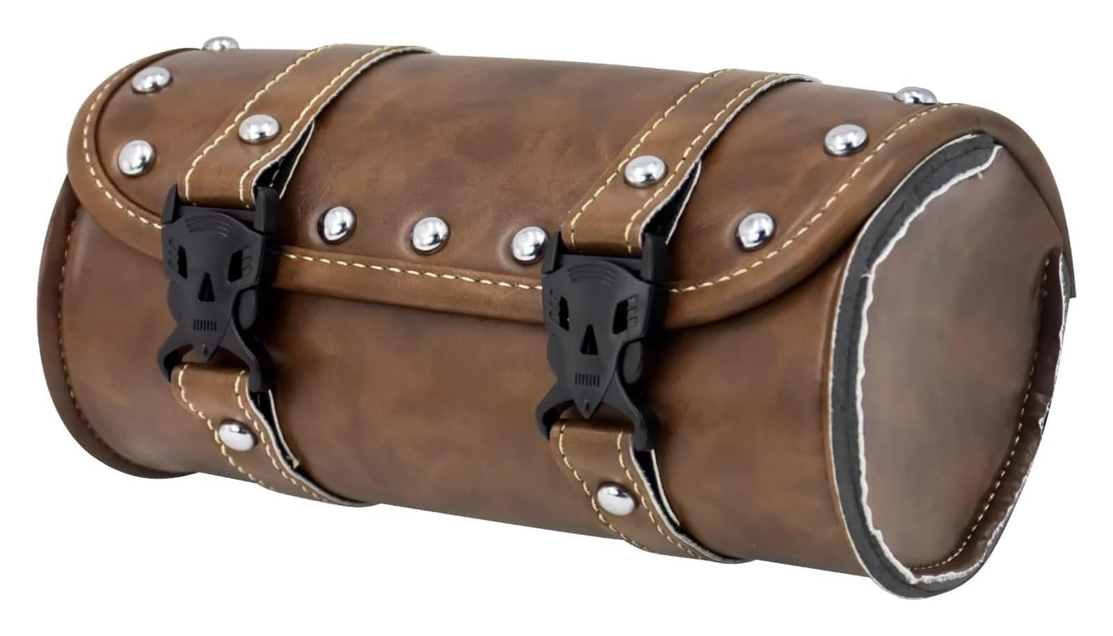 Moto Paraurti Borsa per Sportster per Touring per Dyna per Softail Borse Laterali in Pelle per Forcella per Motocicletta Borsa Laterale Portautensili Impermeabile(Saddlebags C)
