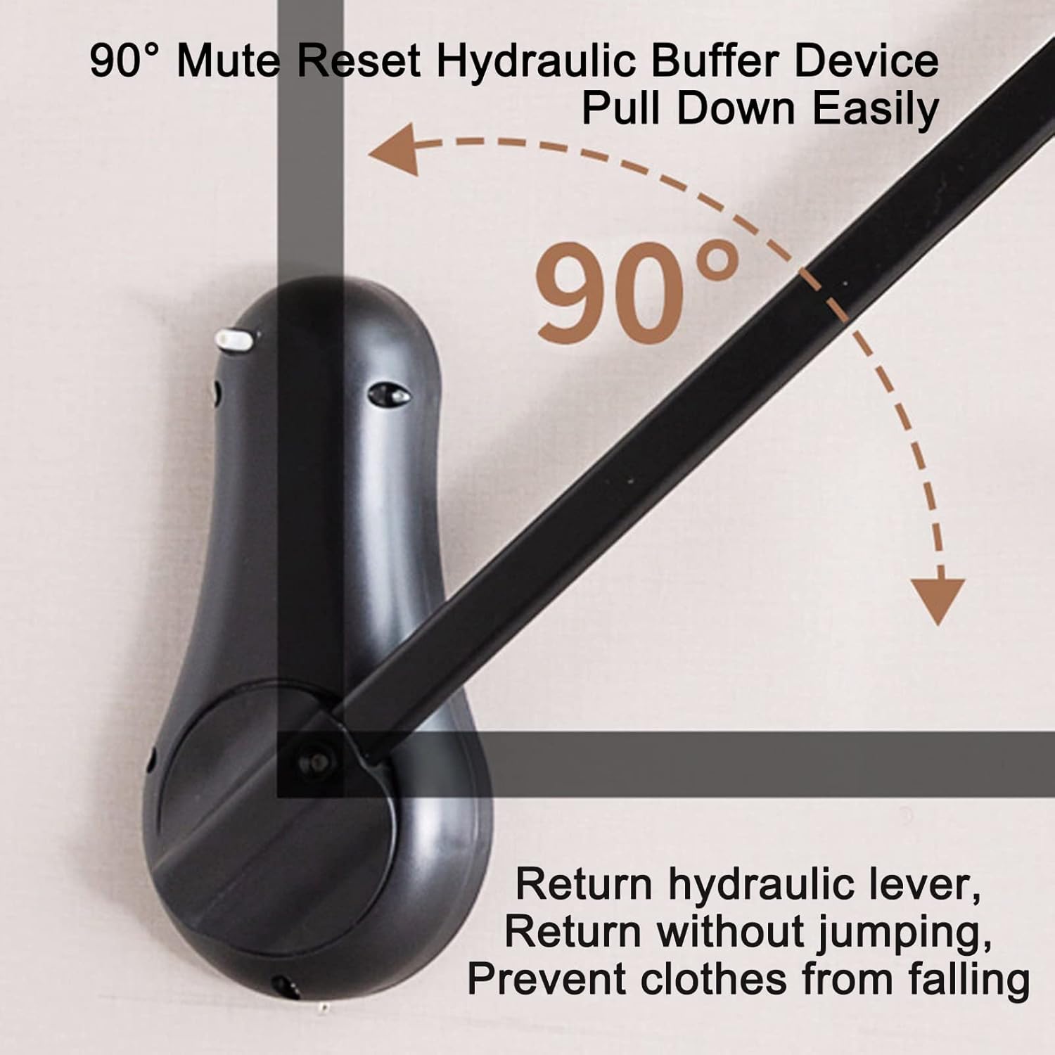 Adjustable Pull-down Wardrobe Rail Organizer, Space-saving Foldable Lift for Closet, 30kg Load Capacity, Fits 850-1150mm Wardrobes, Maximize Storage Efficiency