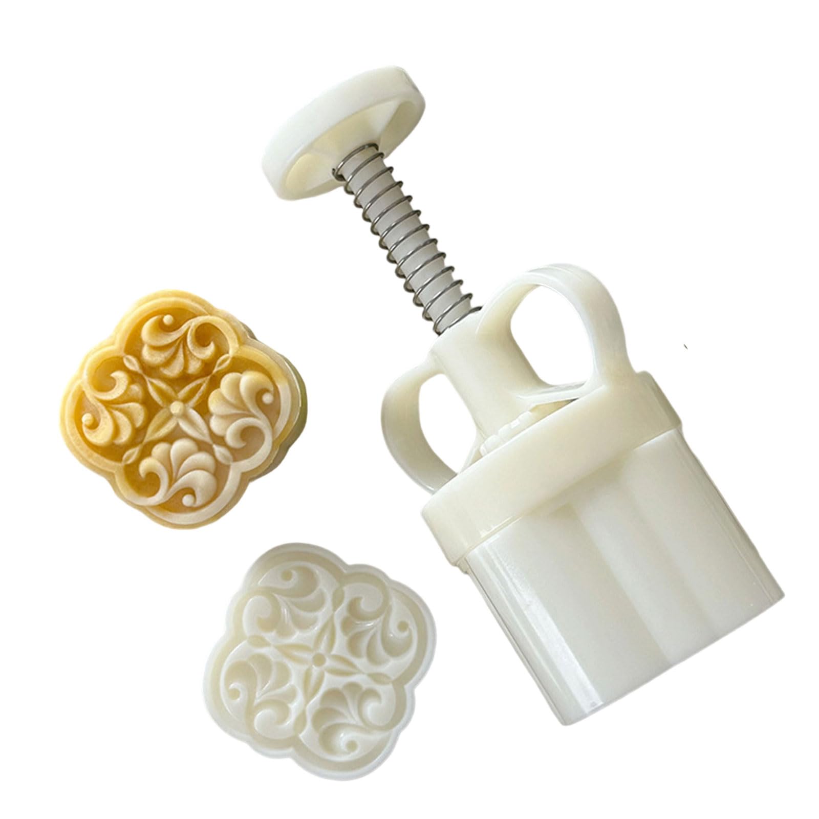 Xitea Multicolor Hand Press Moon Cake Mould For Chinese Pastry Baking Moulds Made Of Abs Plastic Biscuit Stamp For Professional And Private Use Moulds