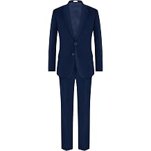 Boys Stretch Suit Set with Pre-tied Zipper Tie | Slim & Husky 2-Fit Options