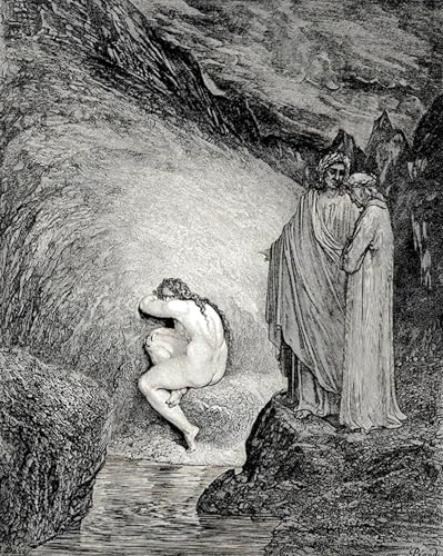 Impression d'art Gustave Doré l'Enfer 60x90 : dites adieu aux murs blancs vides