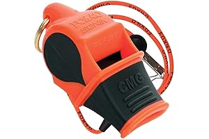Sonik Blast Whistle (Orange) - Crisp Sound For Referees and Coaches in...