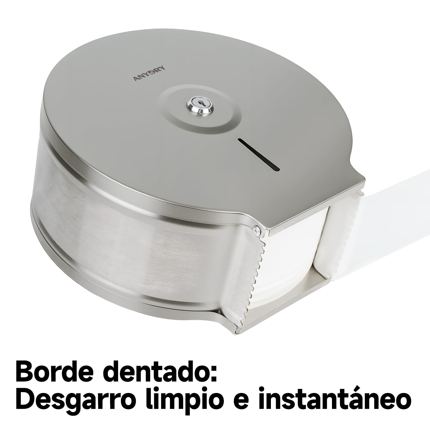 Dispensador de Toallas de Papel Acero Inoxidable Montaje en Pared anydry 5182