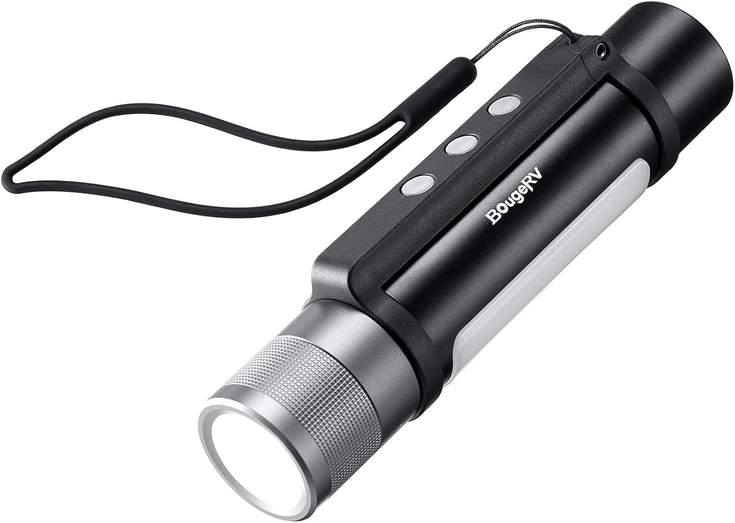 BougeRV Rechargeable Flashlight High Lumens, Battery Powered FlashLight, Bright LED Light Adjustable, Tactical Flashlight Waterproof, Handheld Flash Light for Emergencies Camping Outdoor (Model: FL01)