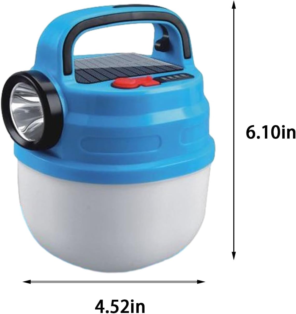LED Camping Lantern, Rechargeable Solar Camping Lights with 6 Light Modes, 2024 New 1200mAh Flashlight Power Bank, Waterproof Tent Light, Camping Accessories for Outdoor Power Outage Emergency