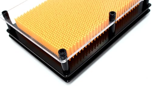 Miniatura 4 de PowerTRC Molde de mano de 7 x 5 pulgadas, diseño de escultura artística 3D, regalo novedoso (naranja)