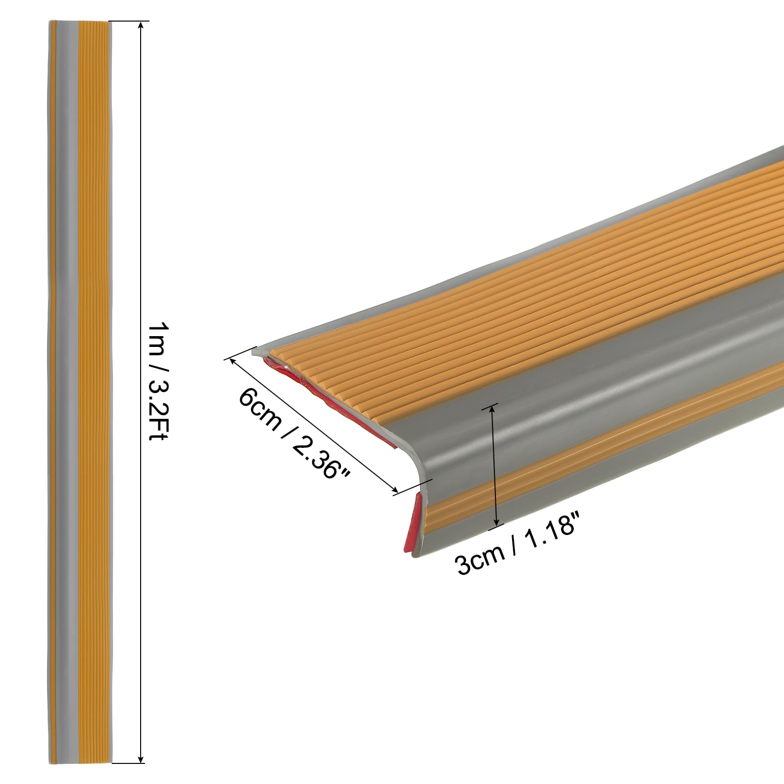 QUARKZMAN 3.2Ft Profilo Per Scale, Protezione Autoadesiva Bordi