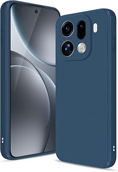Case for OPPO Find X9 Pro, Blue | Soft Silicone, Upgraded Camera Protection, Shockproof Slim, Anti-Scratch Microfiber Lining