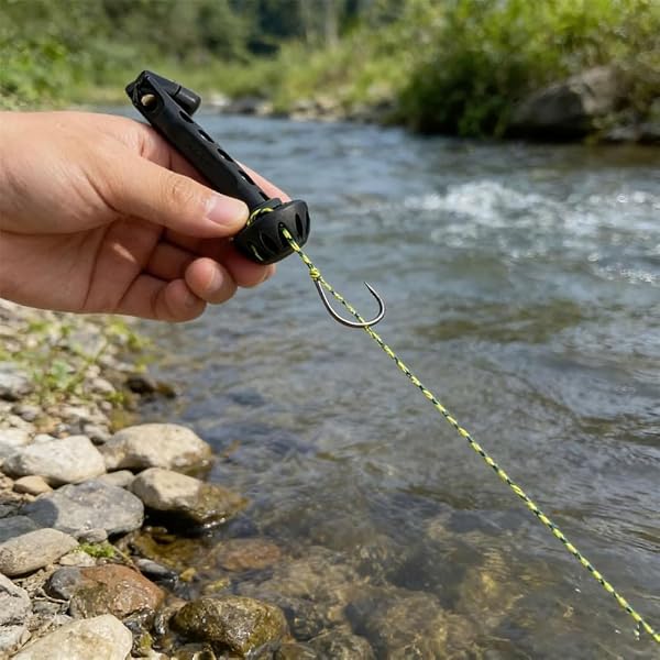 Fly Roost Enfile-Mouche magnétique pour pêche à la Mouche enfile-Mouche magnétique pour la pêche à la pêche Outil Mains Libres Accessoire de pêche Compact et Durable pour Les pêcheurs - 3