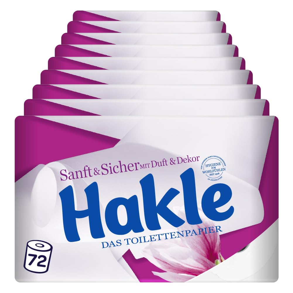 Hakle Sanft & Sicher, 72 Rollen Toilettenpapier, 4-lagig