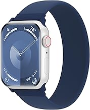 Silicone Solo Loop Bands Compatible with Watch Band 38mm 40mm 41mm 42mm 44mm 45mm 46mm 49mm, Sport Stretchy Strap Soft Replacement Wristband for iWatch Ultra 3 2 1 Series 11 10 9 8 SE 7 6 5 4