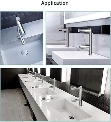 Miniatura 5 de AIKE Grifo Air Tap Secador de Manos de Alta Velocidad Lavado+Seco Modelo AK7130, Cromo