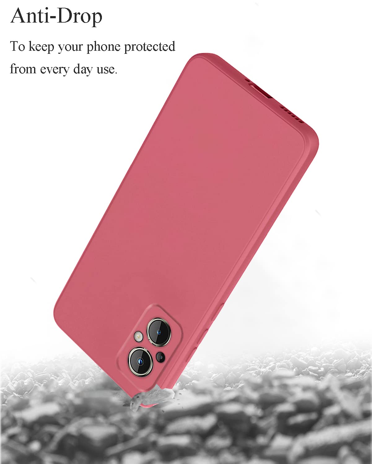 Custodia per OPPO Reno 6 Pro Plus 5g Silicone Morbido Rosa, Design Lusso per OPPO Reno 6 Pro Cover con Anello Supporto Regolabile 360° Case Sottile Leggera (Rosa