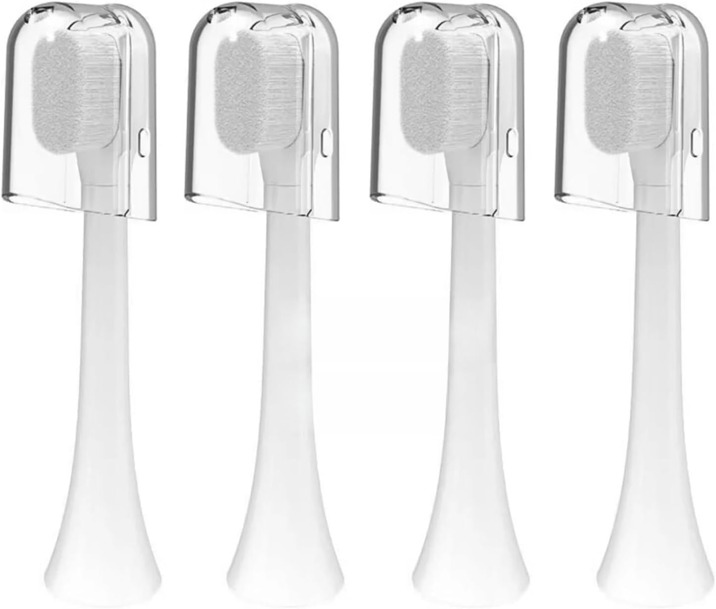 2/4PCS Kids Ultra-fine Soft Toothbrush Gum Care Sensitive Nano Brush Heads ，Compatible for Phili Sonic， Care HX3/HX6/HX9 Heads for Children(2PCS Black)