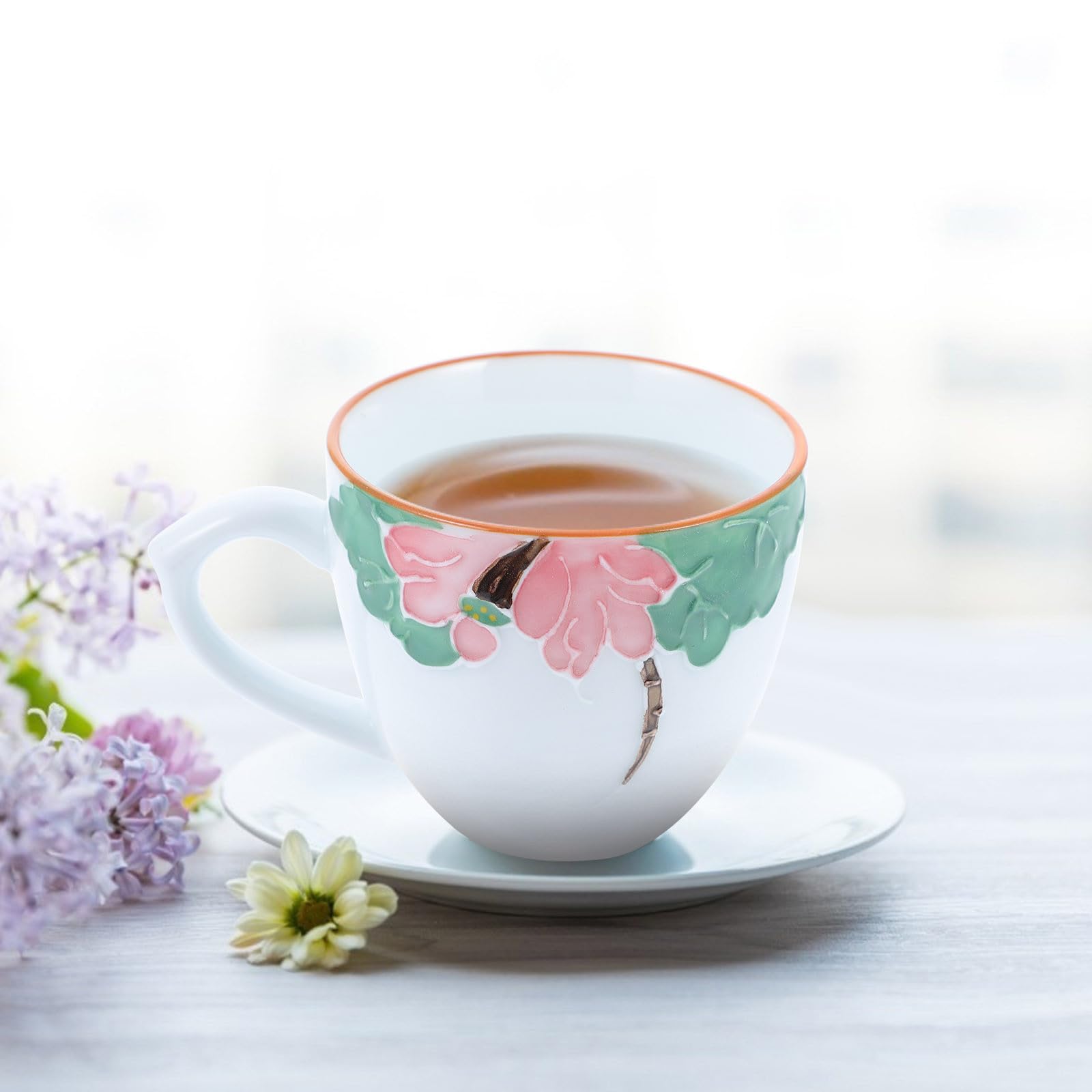 Dekorative Teetasse 6 Stück aus Keramik für Teegespräche