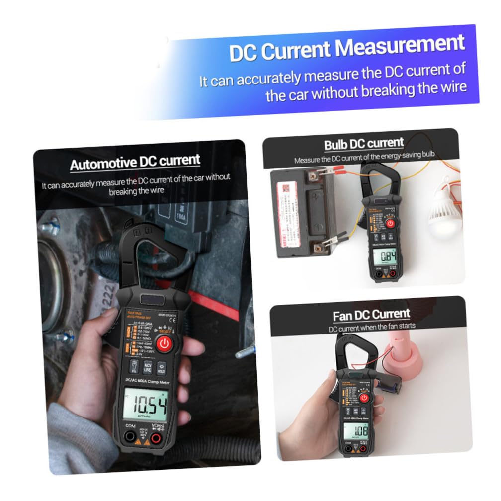 Digital Clamp Meter 600a Ac Dc Multimeter Portable Non-Contact Voltage Tester Current Measurement Tool for Electrical Testing