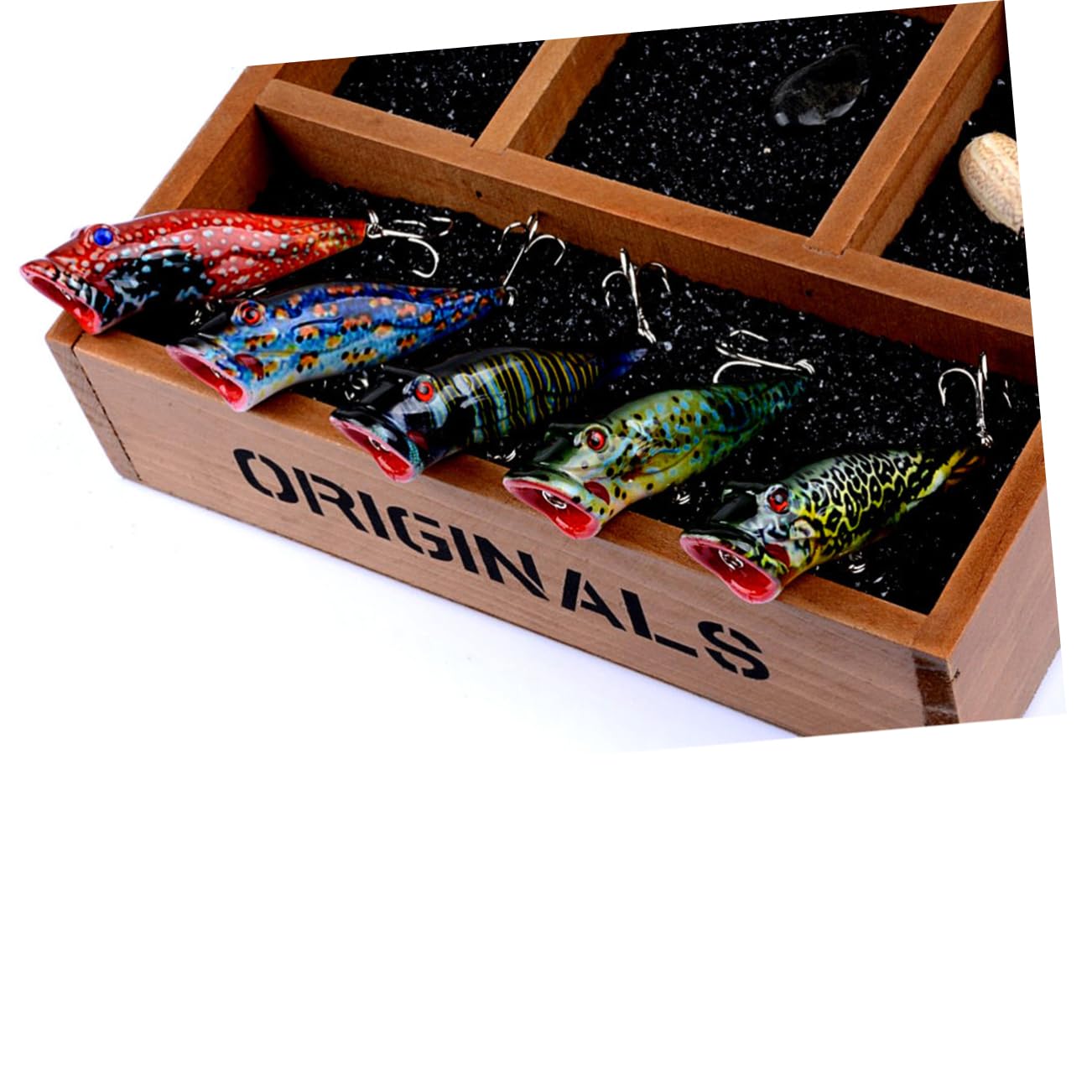 BESPORTBLE 15 Pz Esca per Pescare Esche Artificiali per La Pesca Esche di Acque Profonde Esche da Pesca Galleggianti Esca Dura 8 Cm
