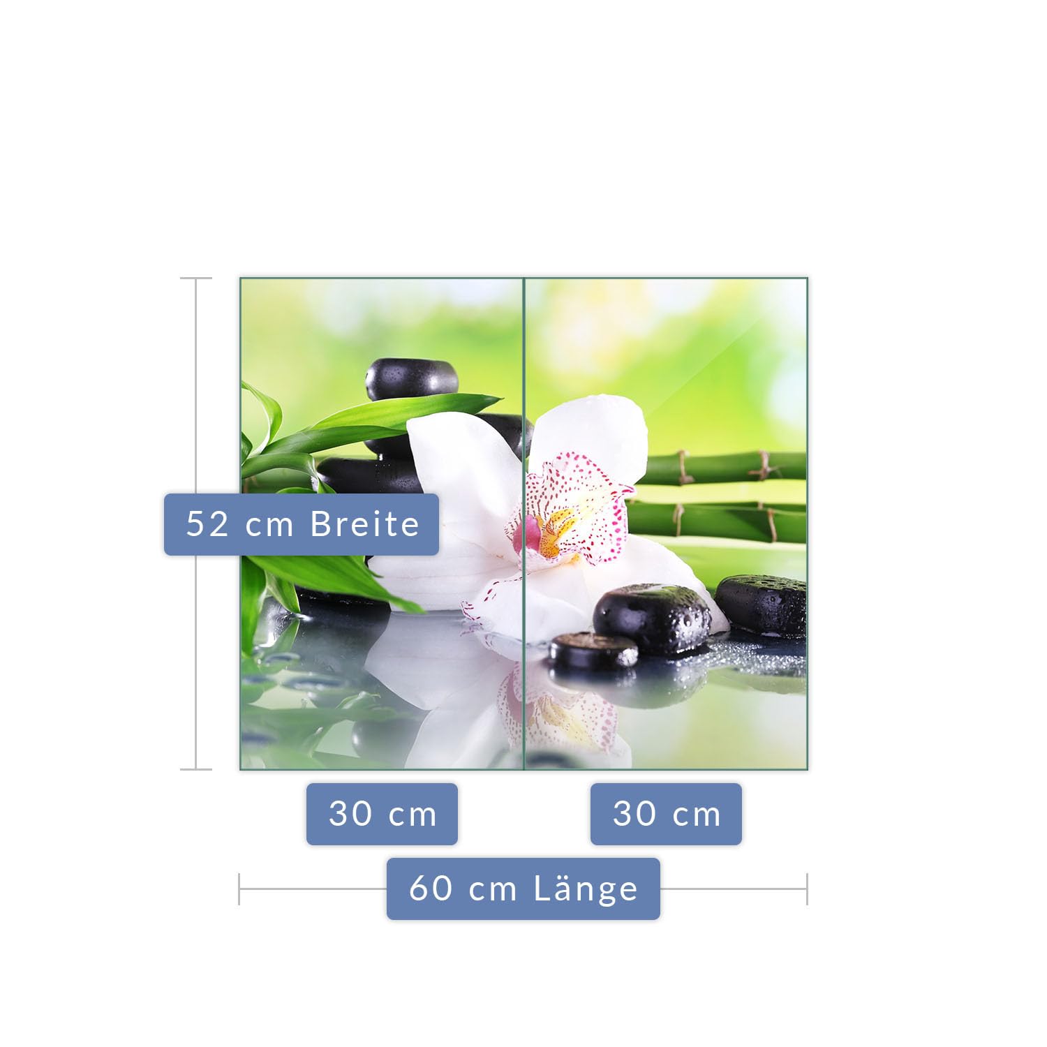 Herdabdeckplatte Abdeckung Ceranfeld Abdeckplatte Schneidebrett 2-Teilig 60x52  Bambus Mehrfarbig Spritzschutz Glasplatte Ceranfeldabdeckung Schutz  Herdschutz Sicherheitsglas Glasschneidebrett 2x30x52 : Amazon.de: Kche,  Haushalt & Wohnen
