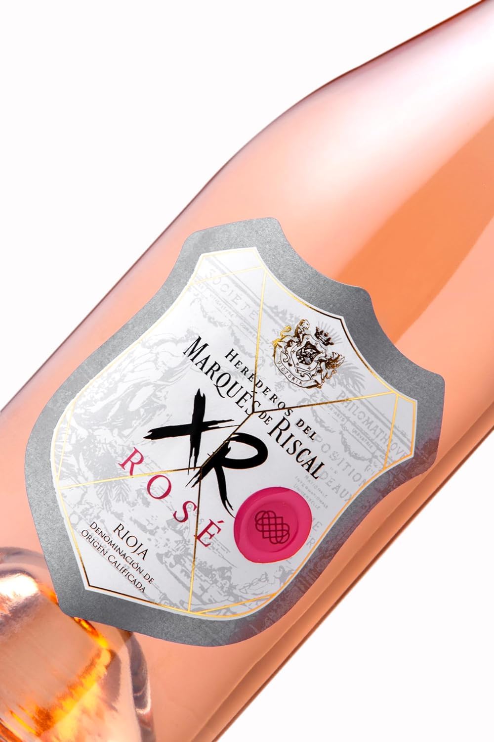 XR Rosé de Marqués de Riscal - Denominación de Origen Calificada Rioja, Vino Rosado, Variedad Tempranillo, 24 meses en barrica, Botella individual de 750 ml