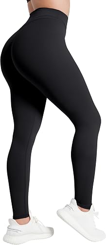 Sunzel Women's V-Line Hidden Butt Lifting Leggings No Front Seam Yoga Pants