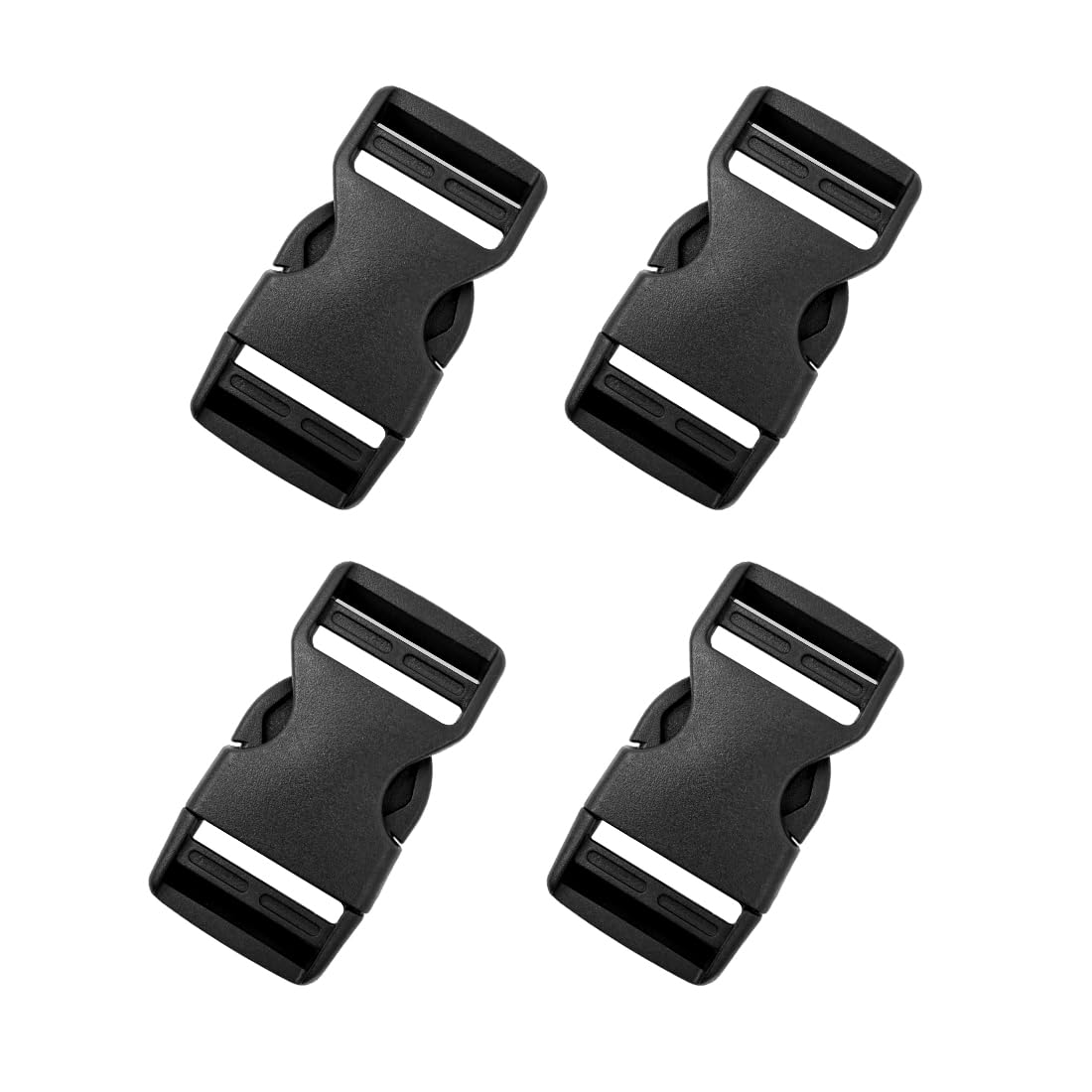 Licqic 4 Sets 25Mm Plastic Side Release Buckles, 20Mm/25Mm/32Mm/38Mm/50Mm Plastic Buckle Clips For Backpack Repairing, Luggage Fastening Strap