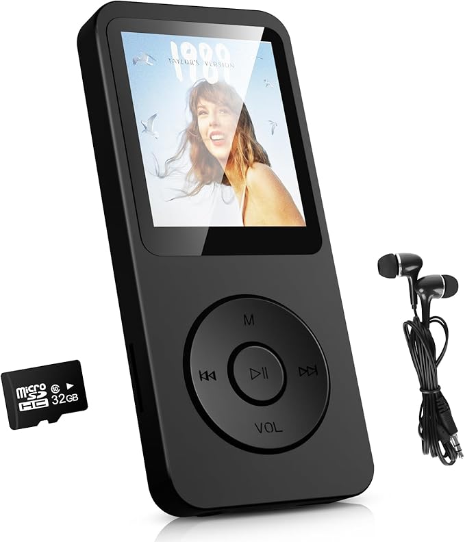 Aroeally 32GB MP3 Player: Bluetooth Portable Music Experience