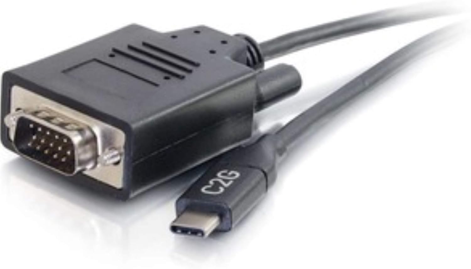 C2G USB Adapter, Video Adapter, USB C to VGA, Black, 6 Feet (1.82 Meters), Cables to Go 26895