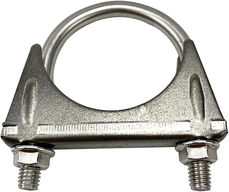 Abraçadeira U para escapamento eLifecenter 2,25" em aço inoxidável – 1 unidade