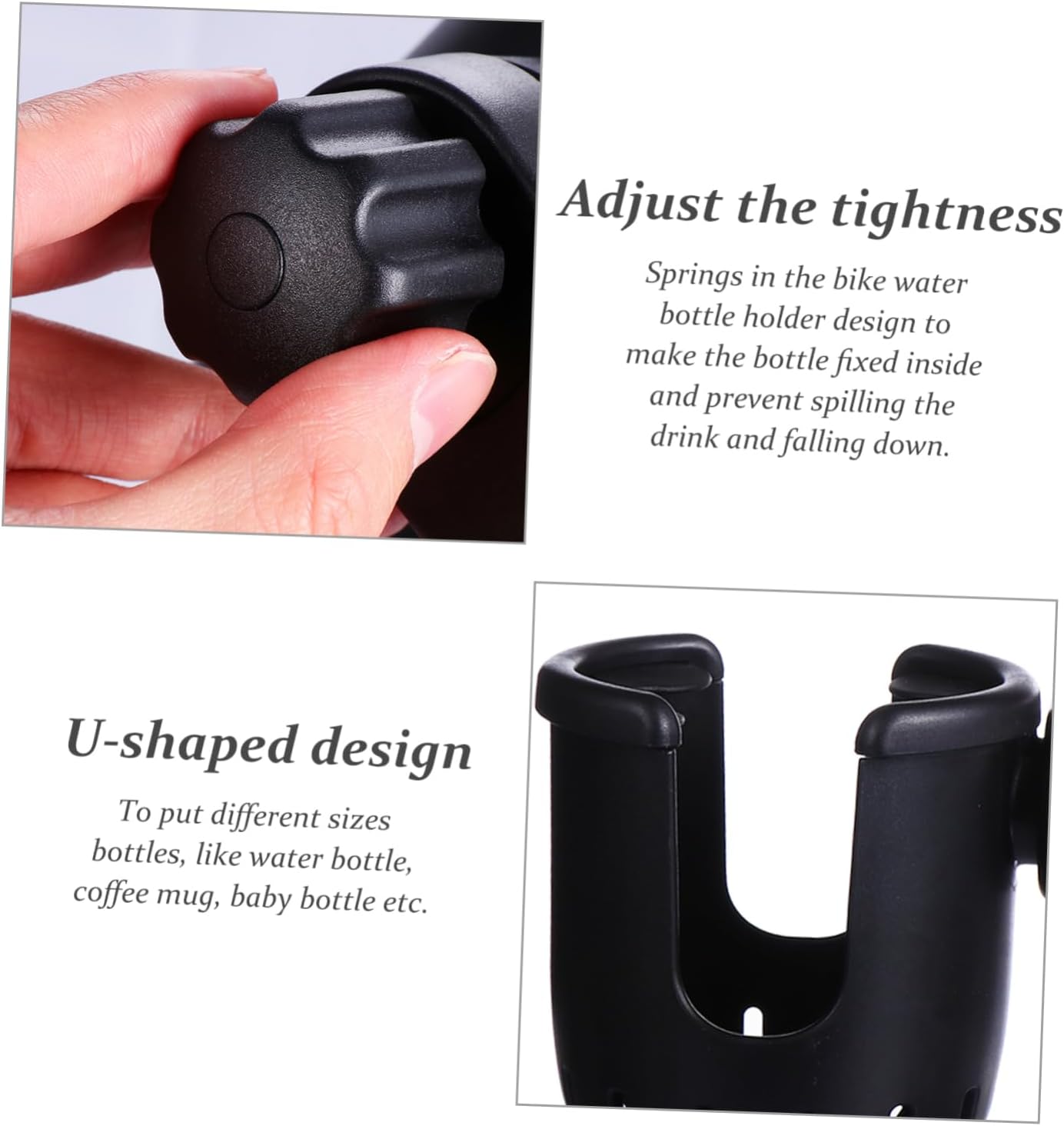 Rotatable Cup Holder for Stroller Design Drink Holder for Wheelchairs Scooters Lawn Mowers Bottle Rack for Outdoor Use