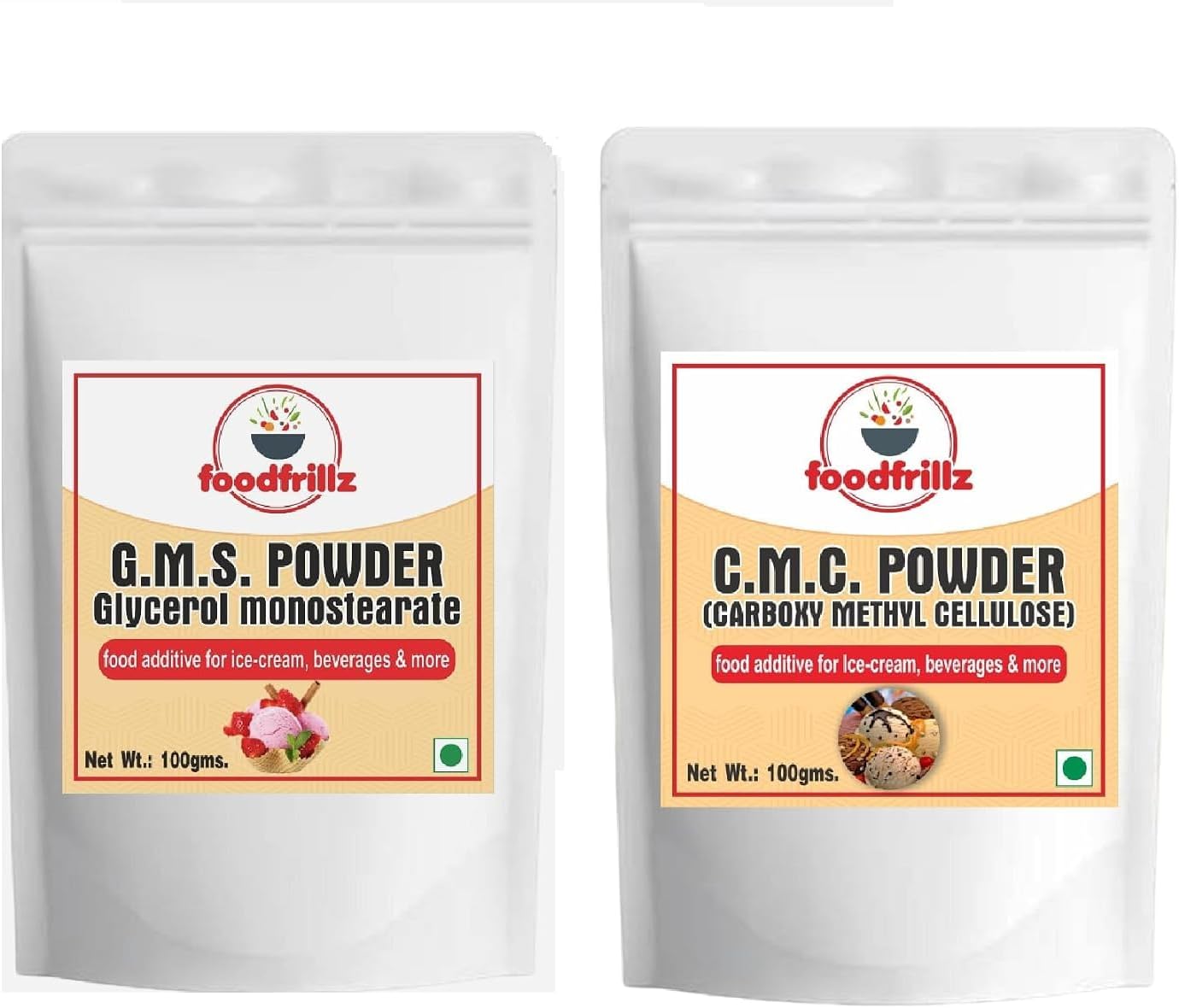 foodfrillz G.M.S. and C.M.C. Powder Combo Pack GMS and CMC(100 g x 2)