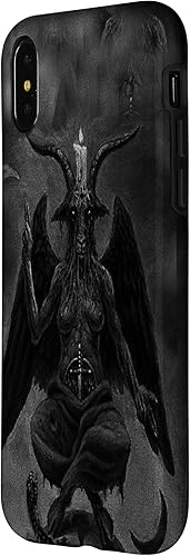 Miniatura 8 de iPhone 15 Pro Max Baphomet Occult Satanic Gothic Satan Goat Head 666 Tattoo Case