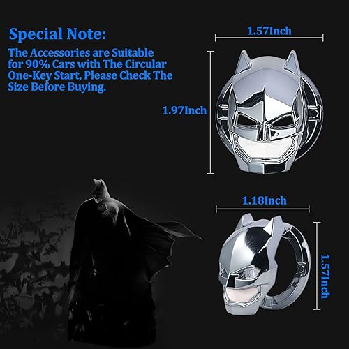 Miniatura 2 de Cubierta para botón de arranque del motor de automóvil, ABS General Motors Interruptor de encendido, cubierta decorativa, accesorios de encendido