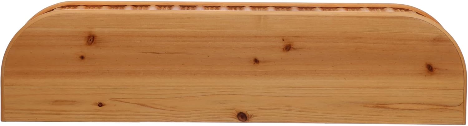 Ashland 24" Natural Brown Wood Wall Shelf, Spring Home Decor
