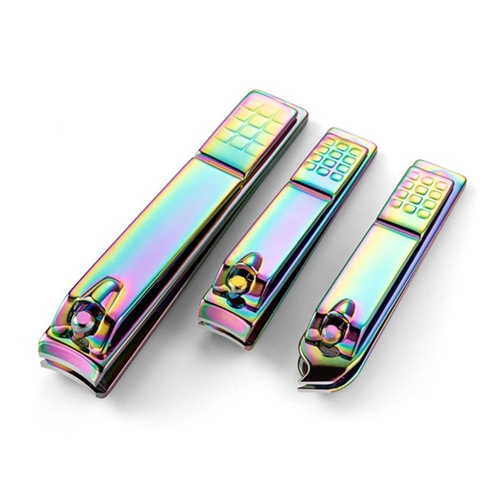XIANGFAZJD Cortauñas 3 tamaños Professional Acero Inoxidable Nail Clipper Cutter, Trimmer de manicura Toe Toe Clipper Herramienta, Cajas de uñas para el hogar (Size : Bevel)