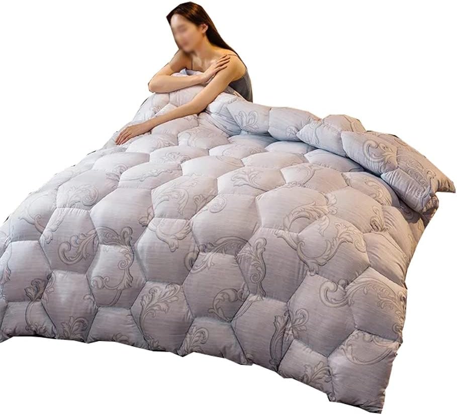 Duvet Hairy Thick Winter Bedding Warm Cotton Quilt 3D Print Under Home Textiles(200 * 230CM 4KG)