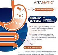 Vista 4 de Vitamatic Bifidobacterium Infantis - 5 Billion per DR Capsule - 60 Count - Digestive Support - Made with Prebiotic Inulin Fiber