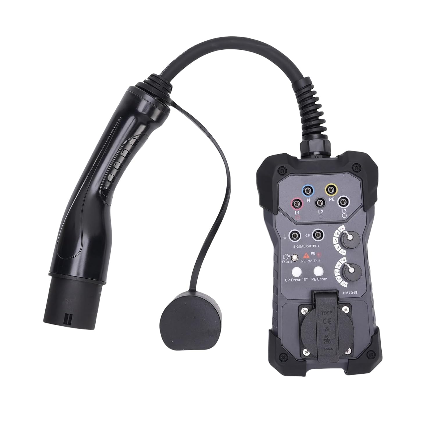 Garosa EVSE Tester Adapter Type 2 EV Charging Station Tester Multimeter Oscilloscope Compatible Voltage CP Signal Diagnostic Tool