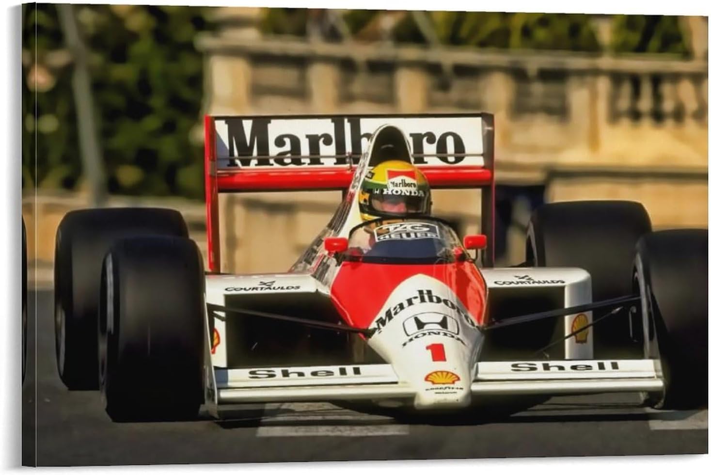 Ayrton Sennaアイルトン・セナかっこいいレーシングカーポスター
