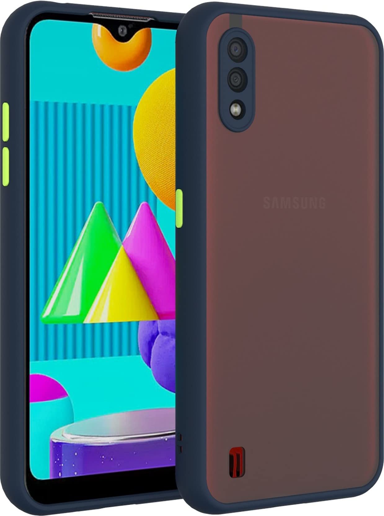 Glasgow Case Cover for Samsung Galaxy M01 Shockproof Back Case Cover (Camera Protection) - Blue (B09CTYCS9S) Amazon Price History, Amazon Price Tracker