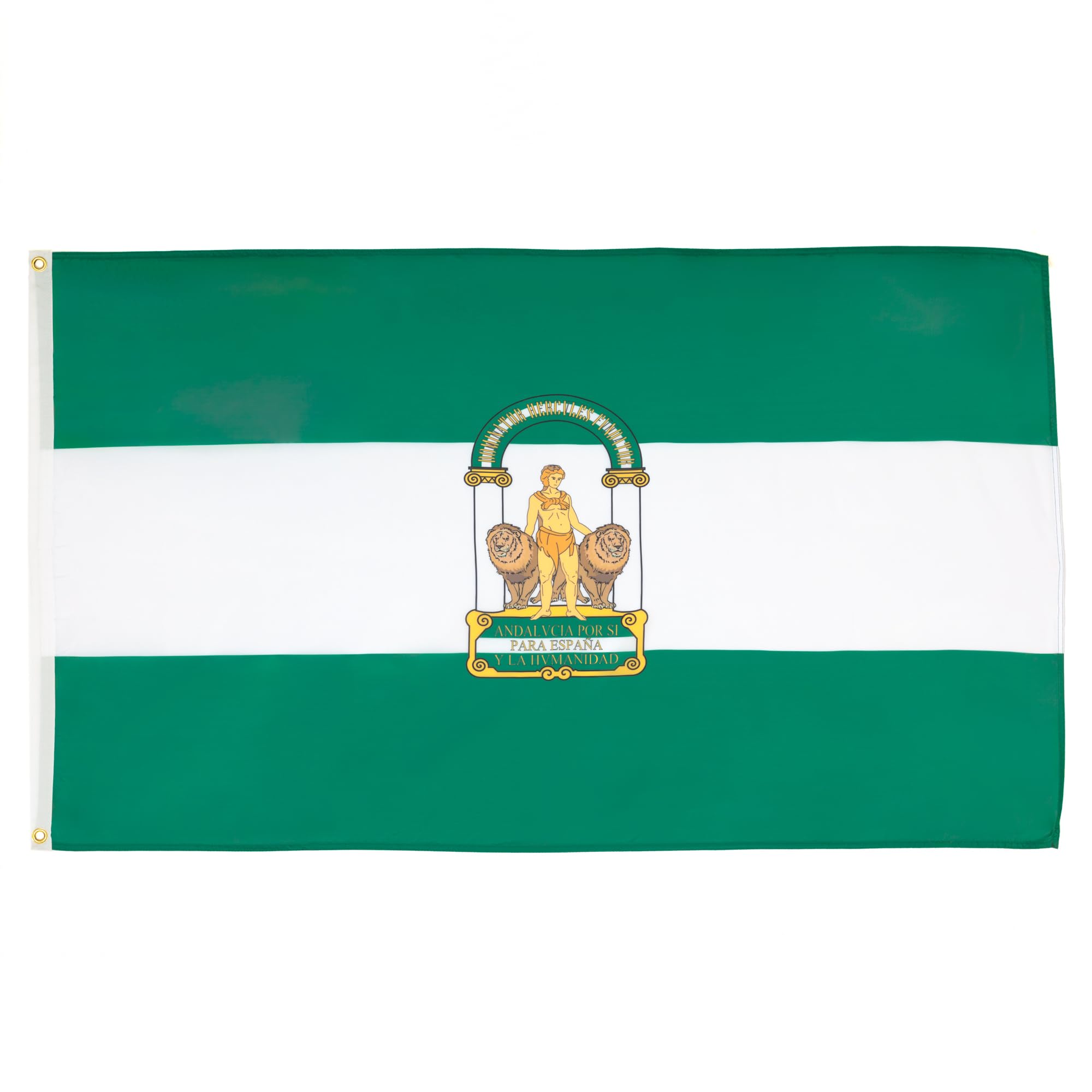 AZ FLAG - Set of 10 Andalusia Flags - 90 x 60 cm - Andalusian Flag - Andalucia - Spain 100% Polyester with Integrated Metal Eyelets โ image 1