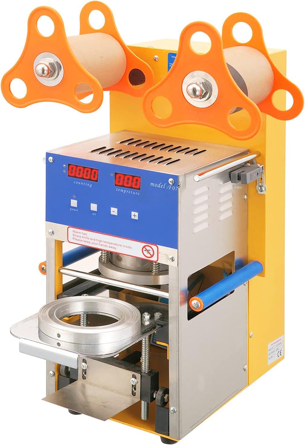Cup Sealing Machine For Bubble Tea Automatic Plastic Cup Sealer 400-600Cups/hr Electric 400w (Automatic)