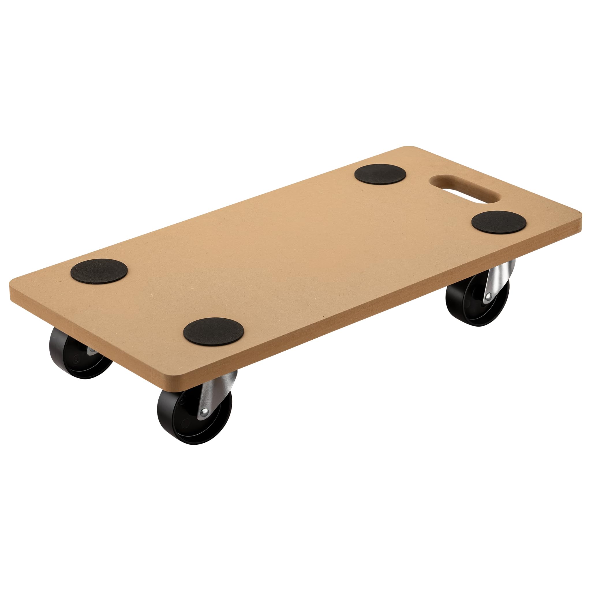 WilTec Chariot de Transport à roulettes, en Polypropylène pour Meuble Charge Lourde Plaque MDF 580x290mm 250 kg Déménagement, Brune