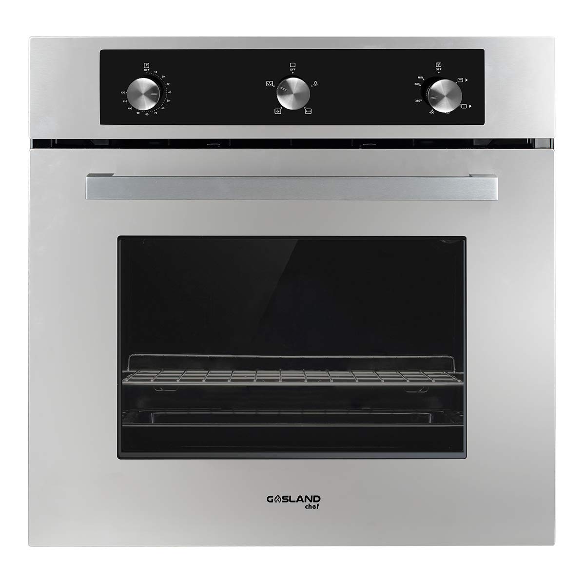 Buy Propane Wall Oven, LAND Chef GS606MSLPN 24" Builtin Single Oven, 6 Cooking Function