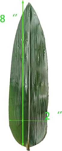 Hoja de bambú Sushi Placa Decoración Hojas Reales Plato Decoración de Alimentos Tamaño Pequeño 100Pcs