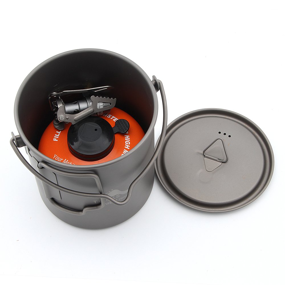 BRS 3000T Poêle Portable au Propane pour Camping en Titane