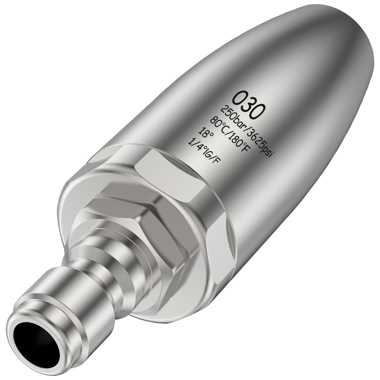 Mimoyalaso Turbo Nozzle Pressure Washer, 3625PSI Pressure Washer Nozzle, Rotating Spray Nozzle with 1/4inch Quick Connect, Power Washer Nozzle